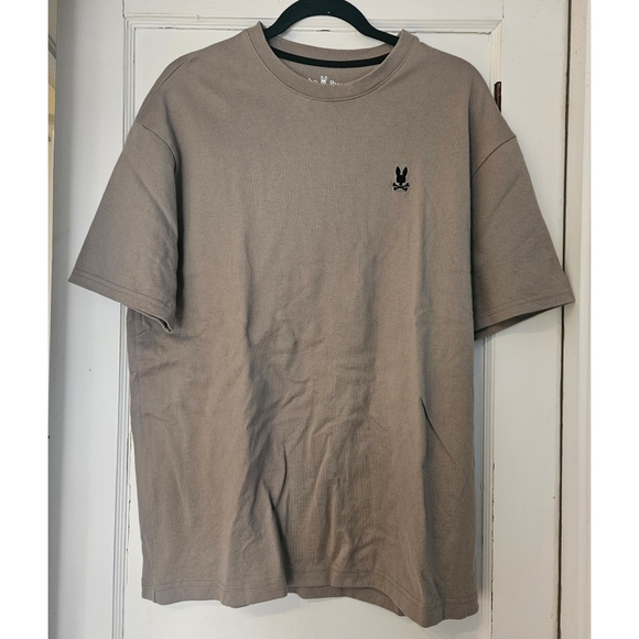 PSYCHO BUNNY Men's Relaxed Fit Oversized Tee Antique Taupe Size 5 / Medium - Picture 2 of 10